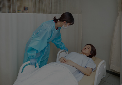 眠っている間に終わる苦痛の少ない検査